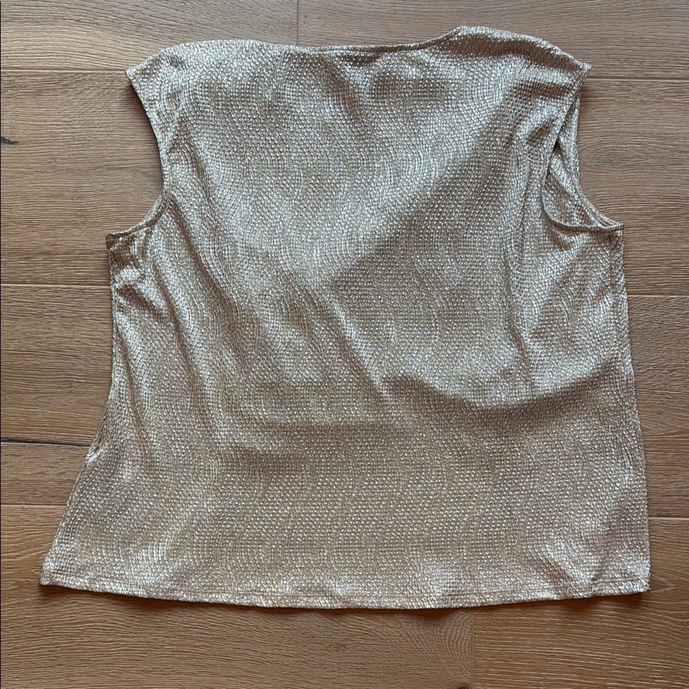 Dana Buchman Gold Blouse - Picture 3 of 3